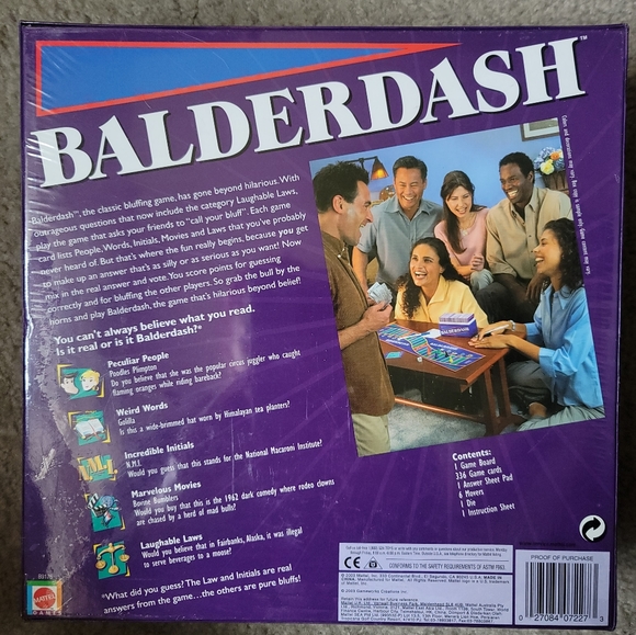 Original 1990s Balderdash in Box with Cellophane - Picture 3 of 3